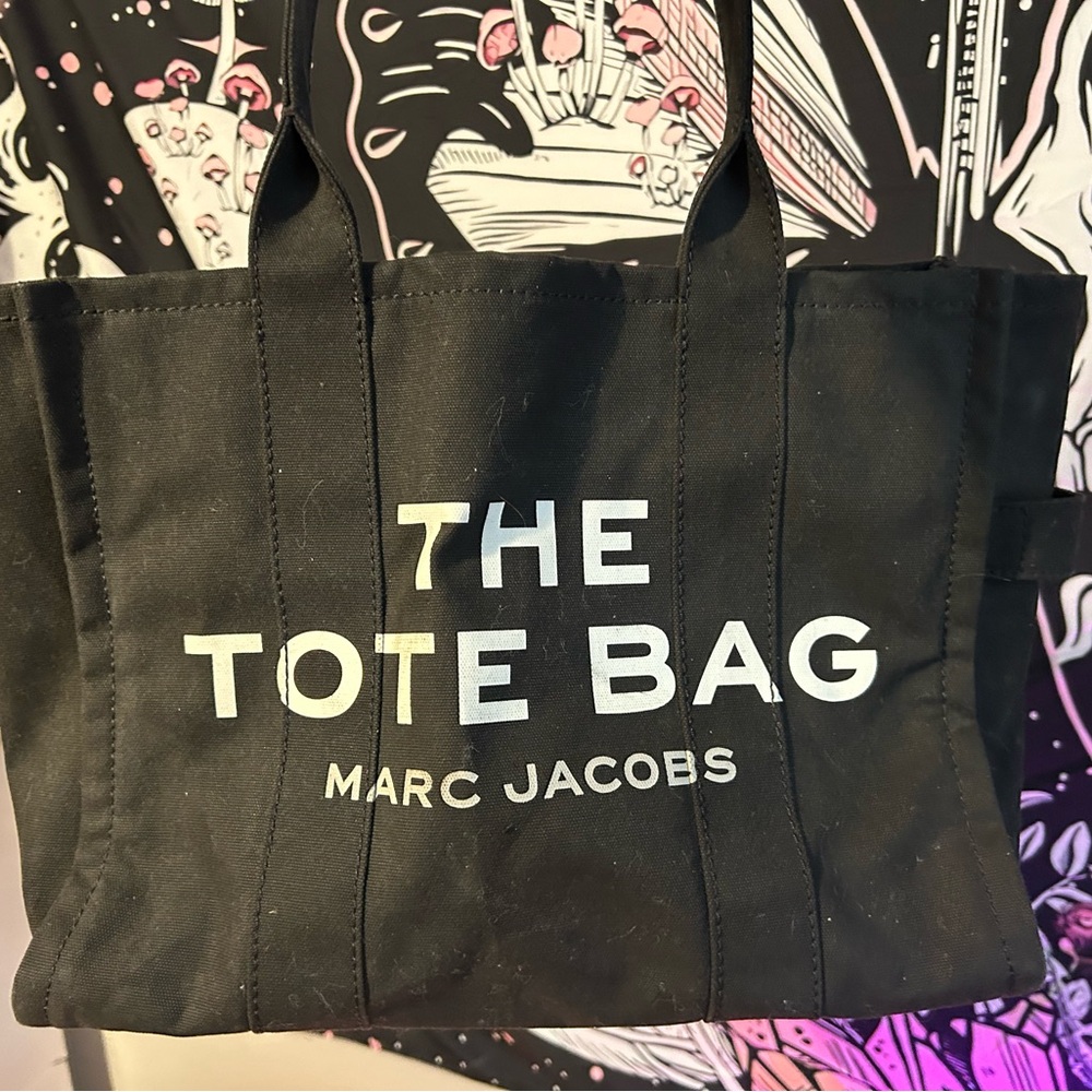 Marc Jacobs Black Canvas Tote Bag